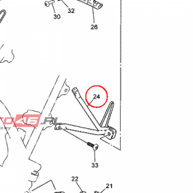 YAMAHA - BRACKET 1 nr: 1D0F74320000