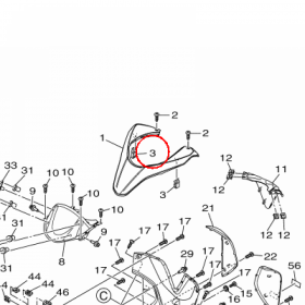 YAMAHA - HOOK nr: 5P0F83790000