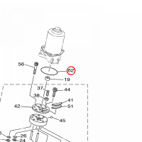 YAMAHA - USZCZELNIACZ nr: 62X438650000