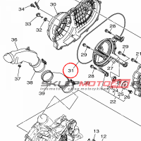 YAMAHA - USZCZELKA nr: 2MBE53790000