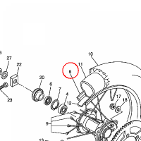 YAMAHA - FELGA nr: 944181900800