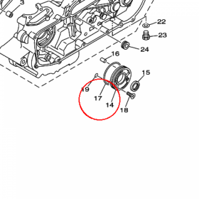 YAMAHA - uszczelniacz nr: 93210704A700