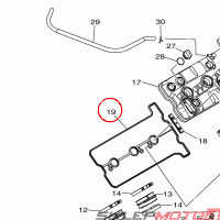 YAMAHA - uszczelka pokrywy zaw. nr: 2HC111930000