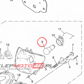 YAMAHA - zarowka nr: 5ADH43140000