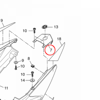 YAMAHA - OSLONA BOCZNA nr: 5D7F171E00PA