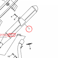 YAMAHA - TLUMIK nr: 3D6E47100000