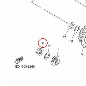 YAMAHA - nakretka nr: 901792000900