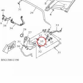 YAMAHA - PLATE nr: BK6F84170000