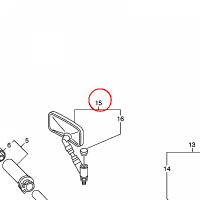 YAMAHA - lusterko nr: 5BN262903000