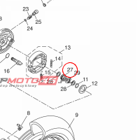 YAMAHA - KOLO ZEBATE nr: 2DKF51350000