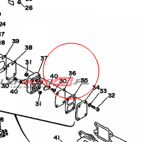 YAMAHA - MEMBRANA nr: 6G1244710000