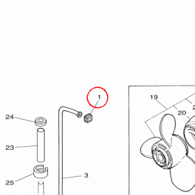 YAMAHA - DAMPER, WATER SEAL 1 nr: 63V443651100