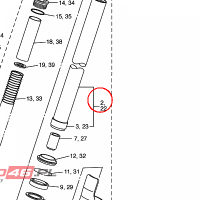 YAMAHA - golen teleskopu nr: 4S8231100000