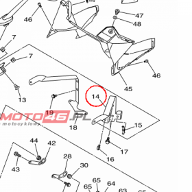 YAMAHA - UCHWYT nr: 36C2836H0100