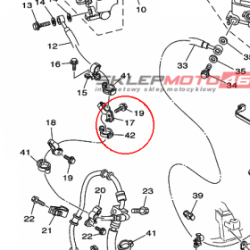 YAMAHA - MOCOWANIE PRZEWODU nr: 5GJ258750000