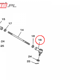 YAMAHA - ZLACZKA nr: 5NDF38450000