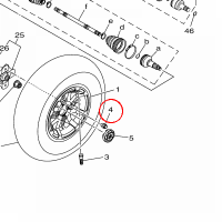 YAMAHA - nakretka nr: 901791003200