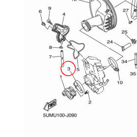 YAMAHA - UCHWYT PRZEW. nr: 904505701000