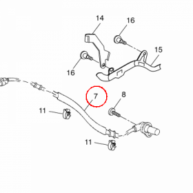 YAMAHA - WHEEL SENSOR ASSY, REAR nr: 5D7859800000