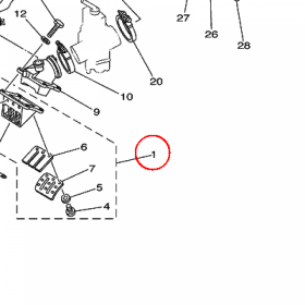 YAMAHA - ZAWOR PLYTKOWY nr: 3MB136100000