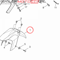 YAMAHA - BLOTNIK nr: 5D7F151001P3