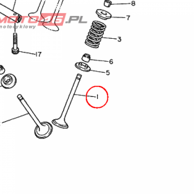 YAMAHA - zawor dolot. nr: 3YF121110000