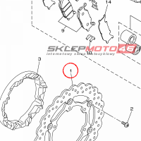 YAMAHA - TARCZA HAM. nr: 1TP2581T0000