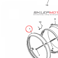 YAMAHA - ramka lampy nr: 42X843150100