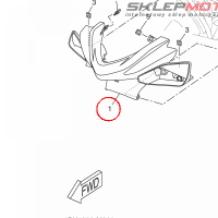 YAMAHA - oslona plastik. nr: 1PHF614300P2