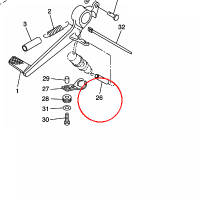 YAMAHA - PRZEWOD GUMOWY nr: 904460800100