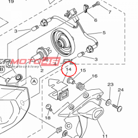 YAMAHA - GROMMET nr: 1RC841520000