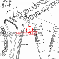 YAMAHA - ZEBATKA LANC. ROZRZ. nr: 6D3121761000