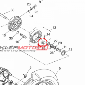 YAMAHA - sprezyna nr: 905061500100