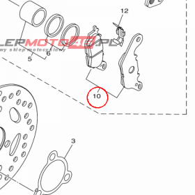 YAMAHA - BRAKE PAD KIT nr: 2BMF58050000