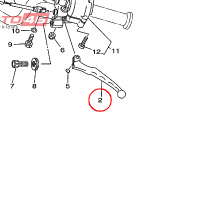 YAMAHA - dzwignia sprzegla nr: 1AA839120000