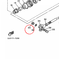 YAMAHA - lozysko nr: 933999992600