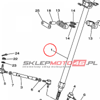 YAMAHA - COLUMN, STEERING 2 nr: 5D3238131000