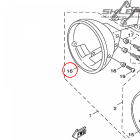 YAMAHA - WKLAD REFL. nr: 3B3H43300000