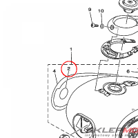 YAMAHA - TUNING FORK MARK nr: 2B9F411B0000