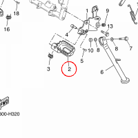 YAMAHA - PODNOZEK nr: 3LD274112000