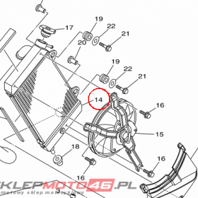 YAMAHA - CHLODNICA nr: 23P124610000