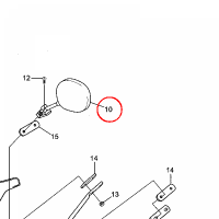 YAMAHA - lusterko nr: 5WXF62800100