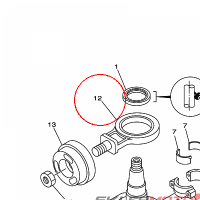 YAMAHA - CON-ROD ASSY, BALANCE nr: 65W116650000