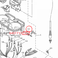 YAMAHA - PRZYCISK WSK. KILOM. nr: 5HHH35780000