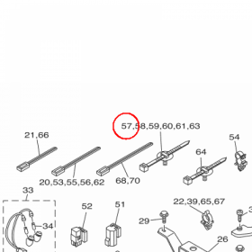 YAMAHA - CLAMP nr: 5B4F13380000