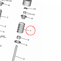 YAMAHA - SPRING, VALVE OUTER nr: BR9121140000