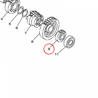 YAMAHA - KOLO ZEBATE nr: 3C1E71210000