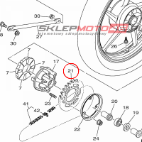 YAMAHA - KOLO ZEBATE nr: BB6F54430000