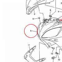 YAMAHA - owiewka czolowa nr: 5VX2835GA00X