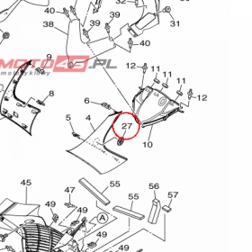 YAMAHA - EMBLEMAT nr: 5PW2413B0000